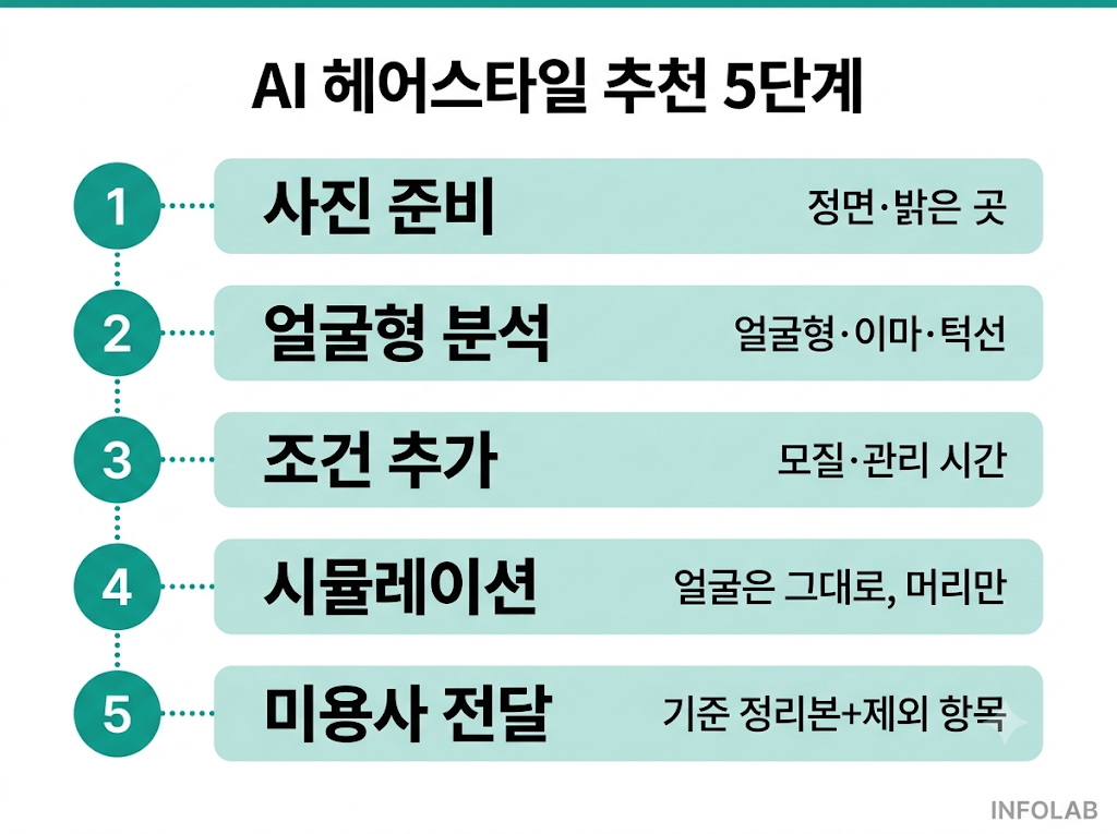 AI 헤어스타일 추천, 미용실 실패 줄이는 최적화 프롬프트 3가지 3